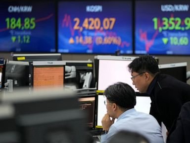 Stock market today: Asian shares rise, buoyed by Wall Street rally from bonds and oil prices
