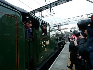 The Flying Scotsman locomotive collided with another train in Scotland. Several people were injured