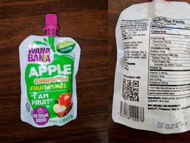 FDA says WanaBana fruit puree pouches may contain dangerous levels of lead