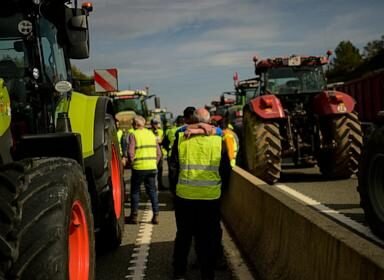 Thousands of Spanish farmers stage a second day of tractor protests over EU policies and prices