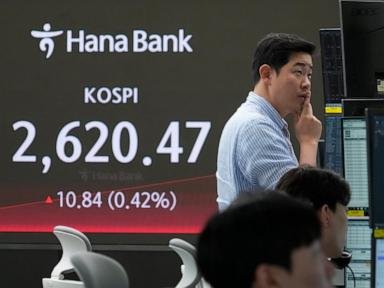 Stock market today: Asian shares track Wall Street slump triggered by strong US spending data