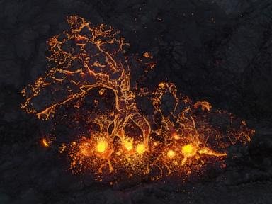Lava continues to flow from Iceland volcano but not at powerful level as eruption